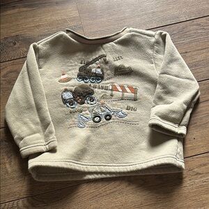 Miniwear Tan Construction Graphic Hoodie
